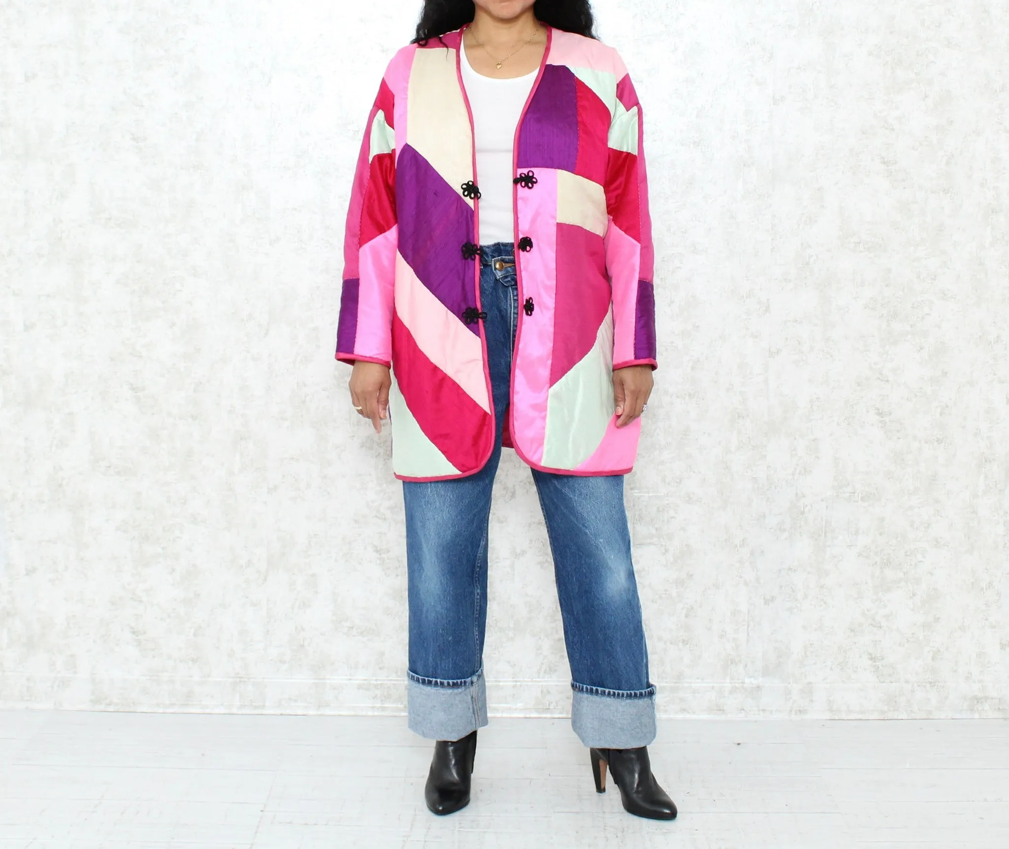 1970s Silk Patchwork Jacket