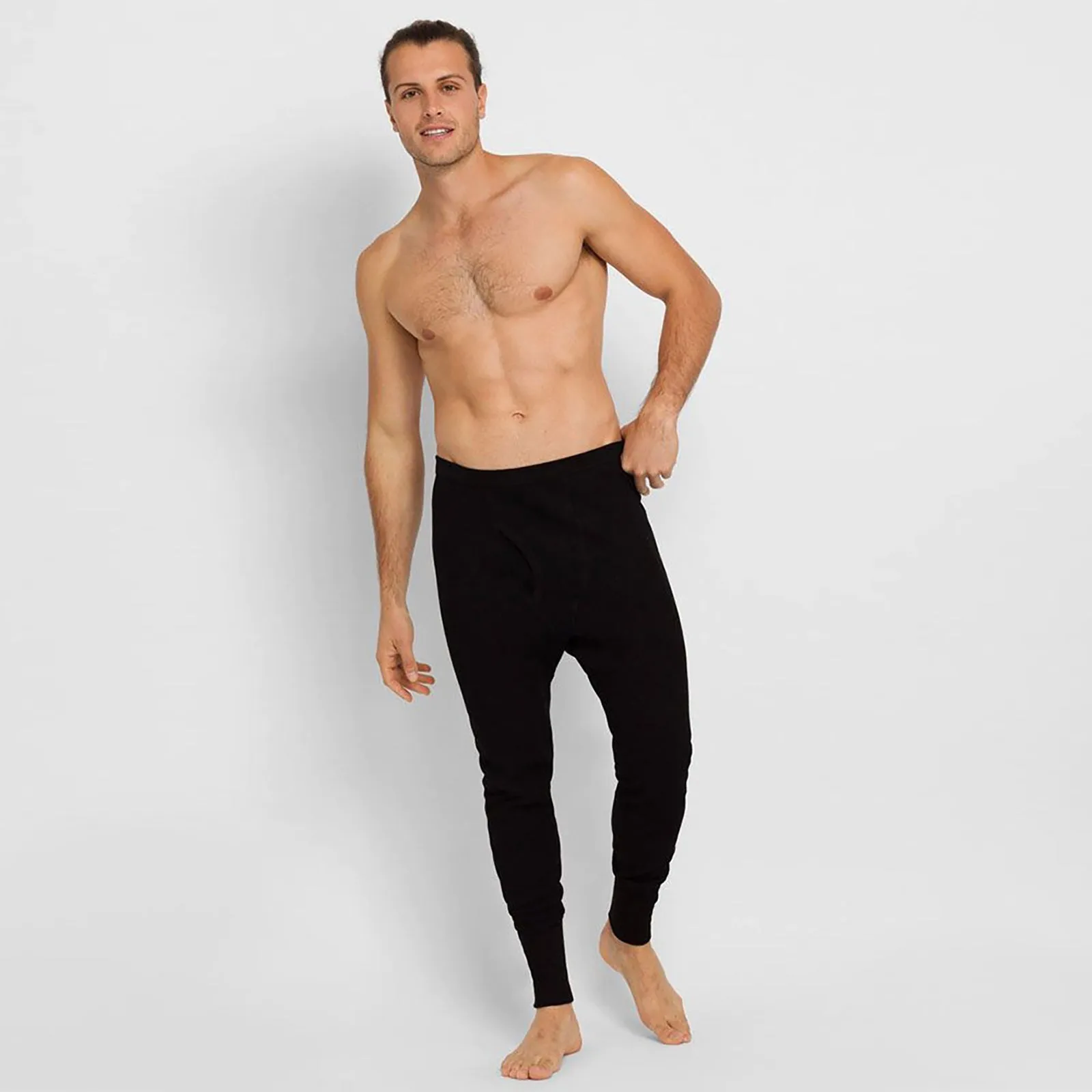 2x Holeproof Aircel Thermal Mens Black White Long Johns Pants Underwear MYPY1A Base Layer