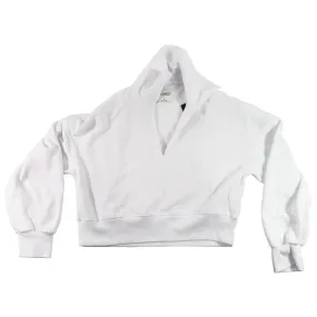 Abercrombie & Fitch Soft Collection Crop-Top Sweater - White/Small