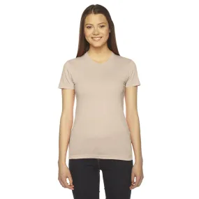 American Apparel Women's Creme Fine Jersey Short-Sleeve T-Shirt
