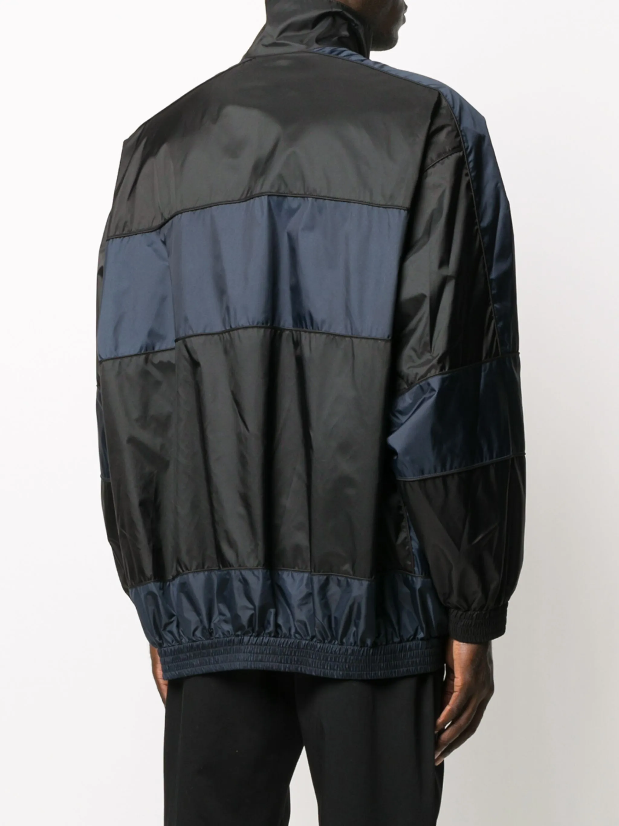 BALENCIAGA BB Zip-up Track Jacket Navy/White