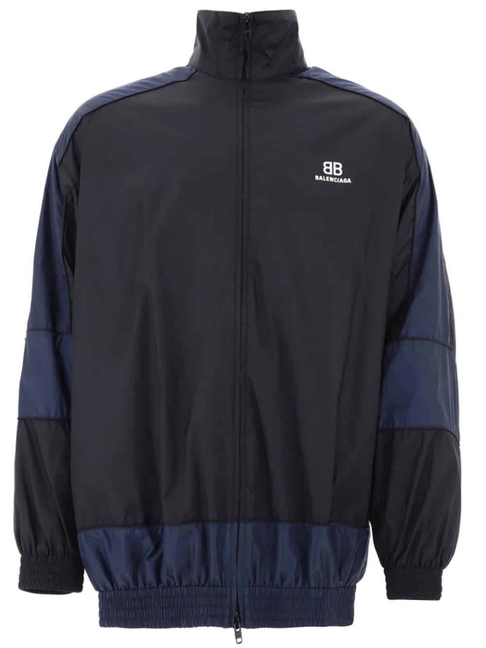 BALENCIAGA BB Zip-up Track Jacket Navy/White