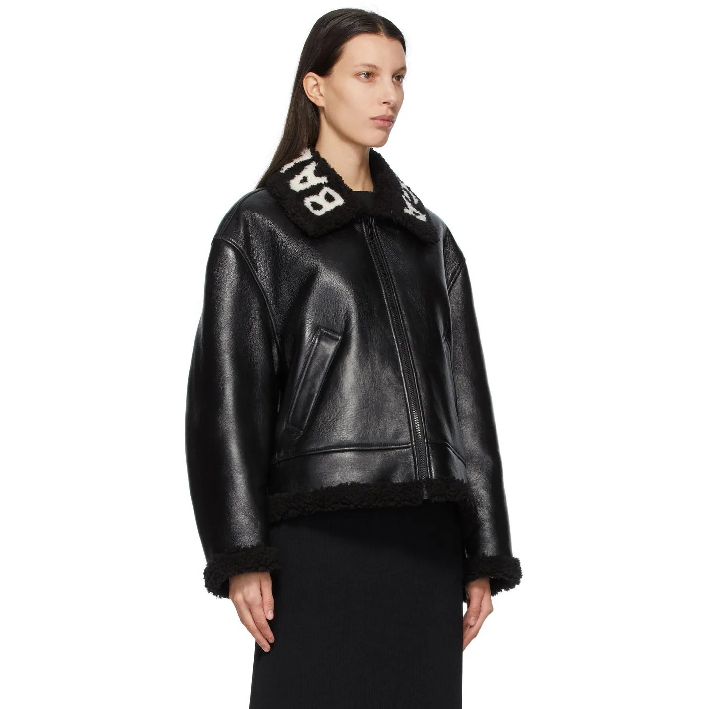Balenciaga Black Lambskin Cocoon Jacket