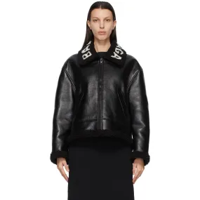 Balenciaga Black Lambskin Cocoon Jacket
