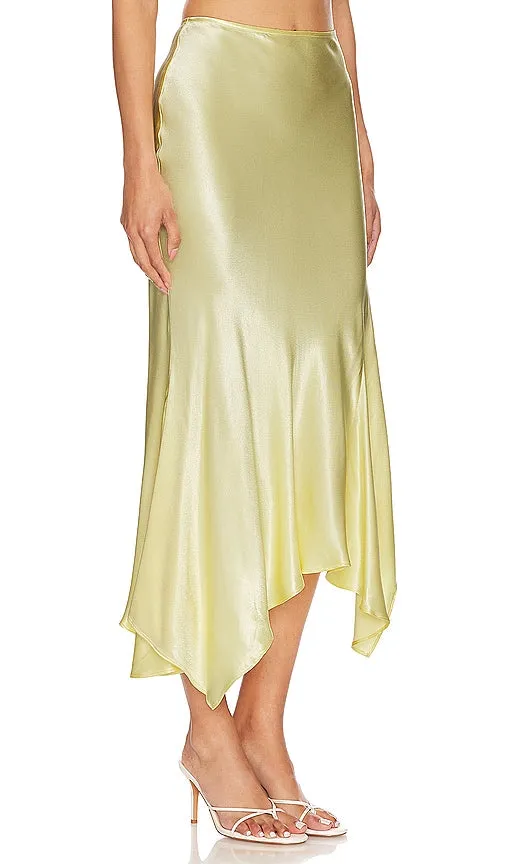 Bardot Suki Midi Skirt in Yellow