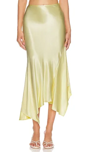 Bardot Suki Midi Skirt in Yellow