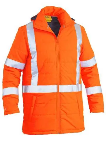 Bisley, TTMC-W17 X Back Puffer Jacket, BJ6379XT (Each) - Fluro Orange - Size: M