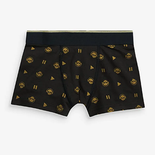 Black /Gold Gamer 5 Pack Trunks (2-12yrs)