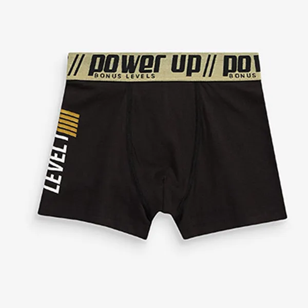 Black /Gold Gamer 5 Pack Trunks (2-12yrs)
