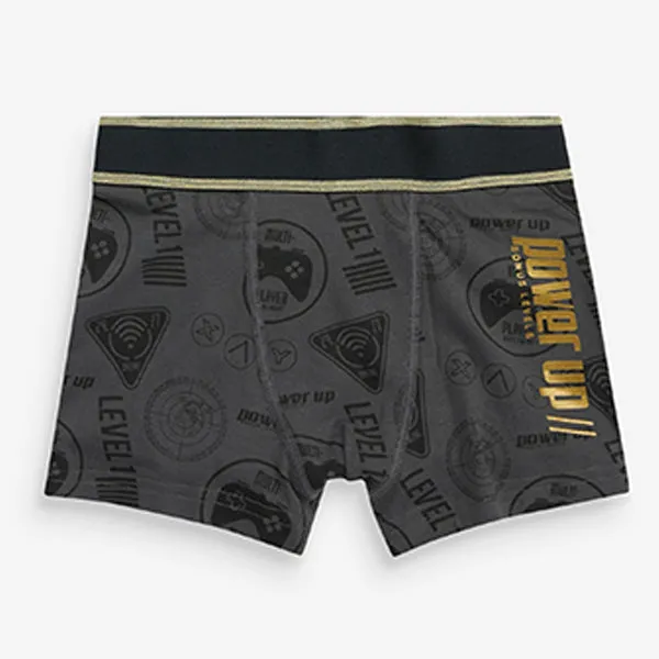 Black /Gold Gamer 5 Pack Trunks (2-12yrs)
