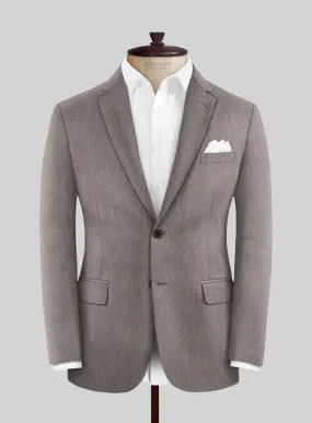 Cavalry Twill Brown Wool Jacket