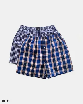 Coast Clothing Woven Check Boxers 2 Pack