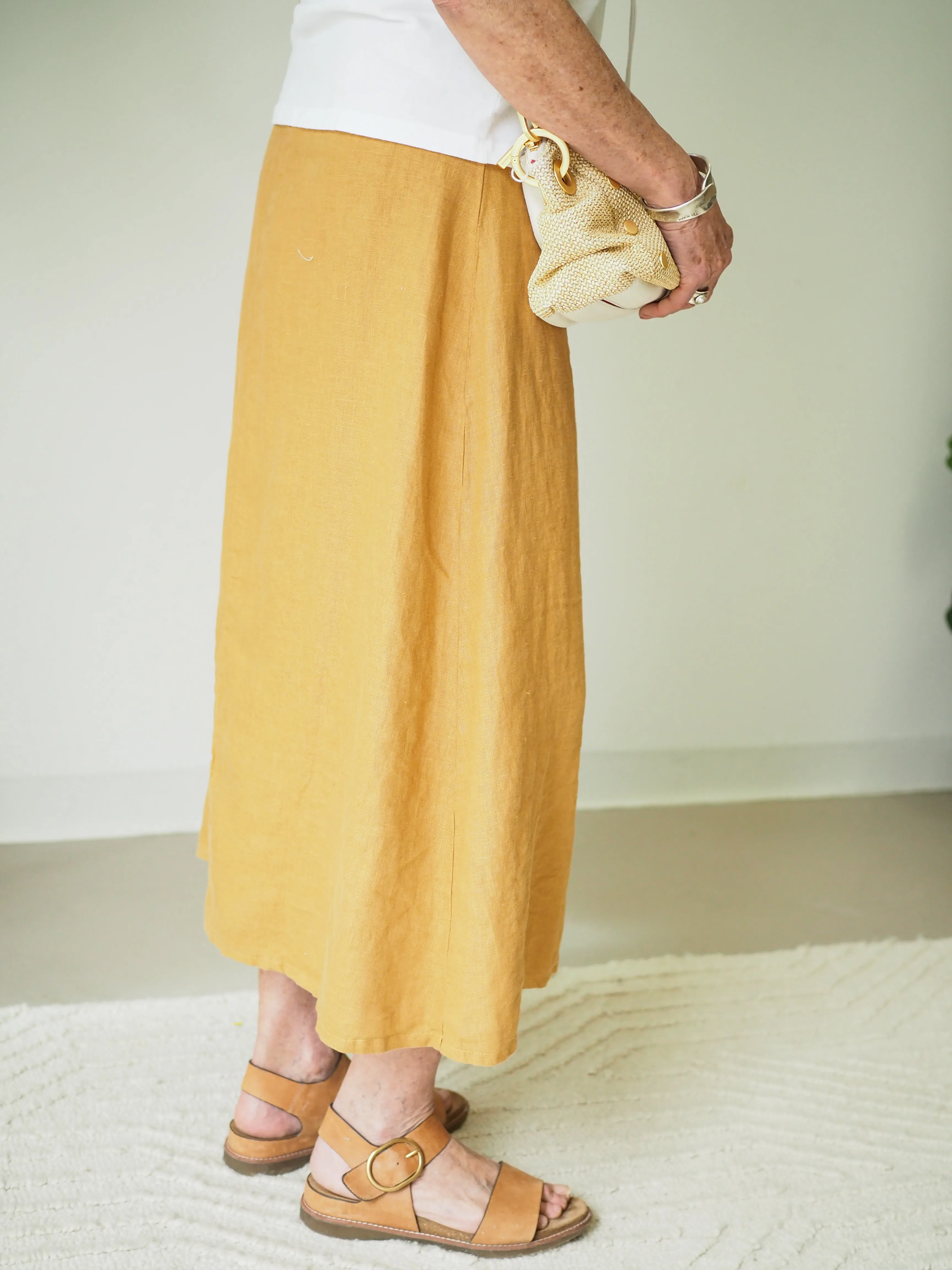 Cut Loose Midi Aline Skirt