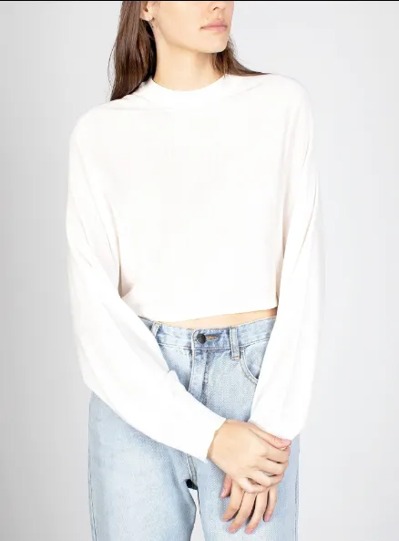 Dolman Sleeve Crop Sweater