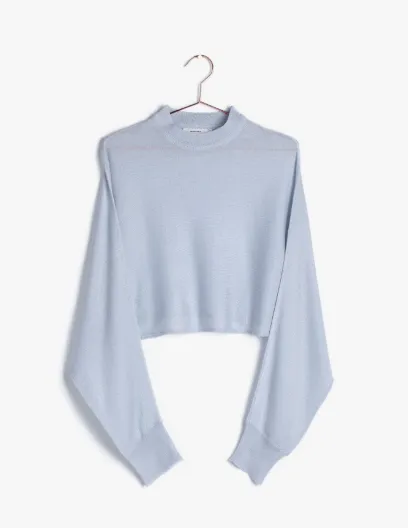 Dolman Sleeve Crop Sweater
