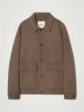 Double-faced wool jacket