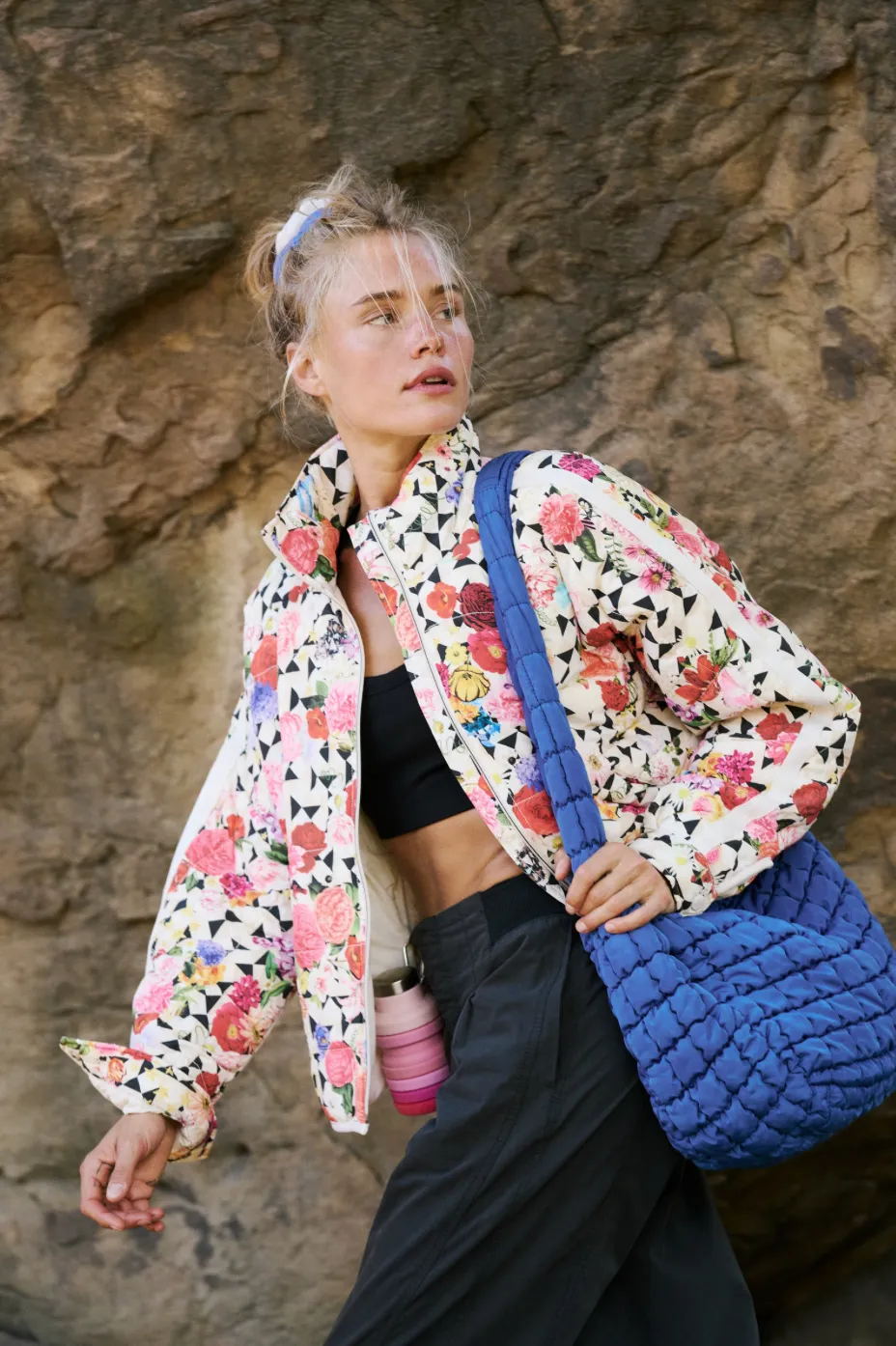 FREE PEOPLE Pippa Printed Packable Puffer Jacket - Trippy Floral