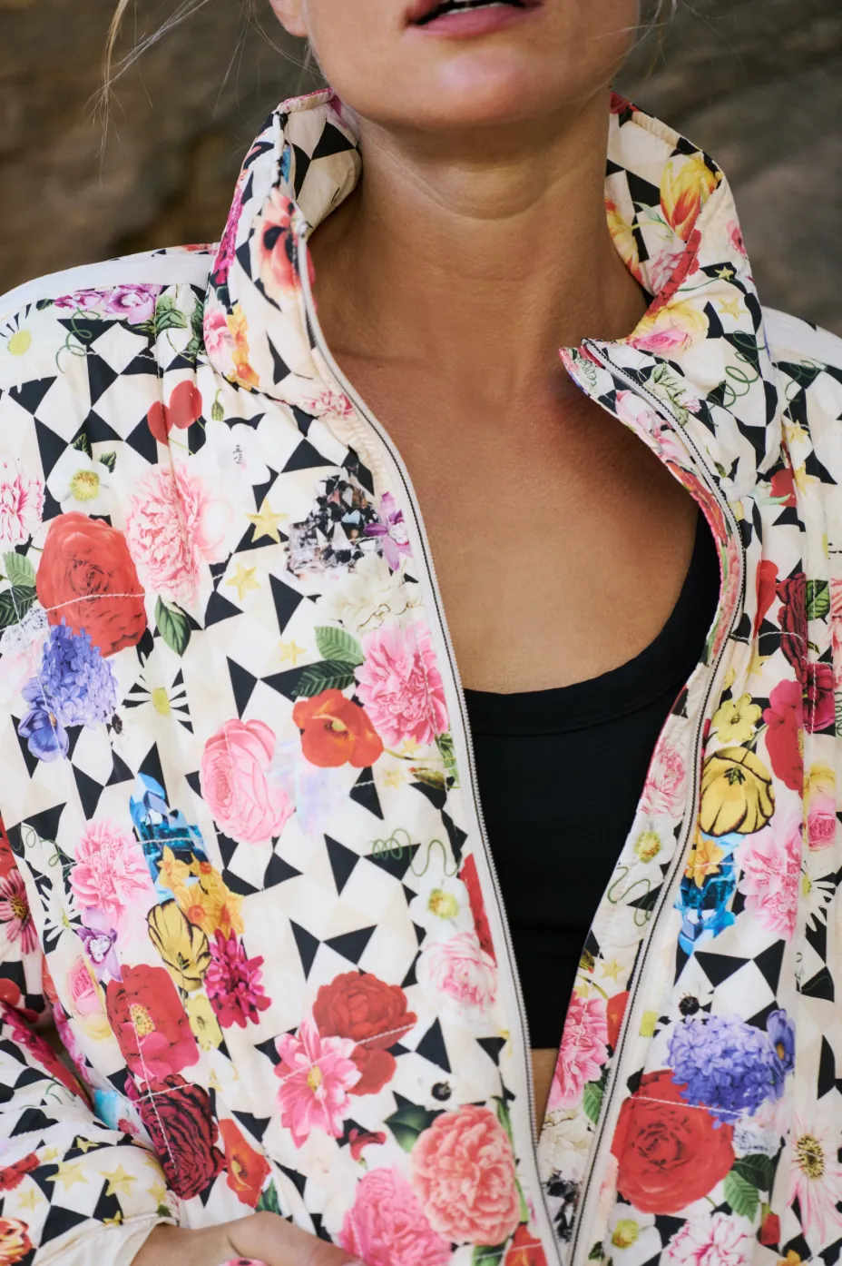 FREE PEOPLE Pippa Printed Packable Puffer Jacket - Trippy Floral