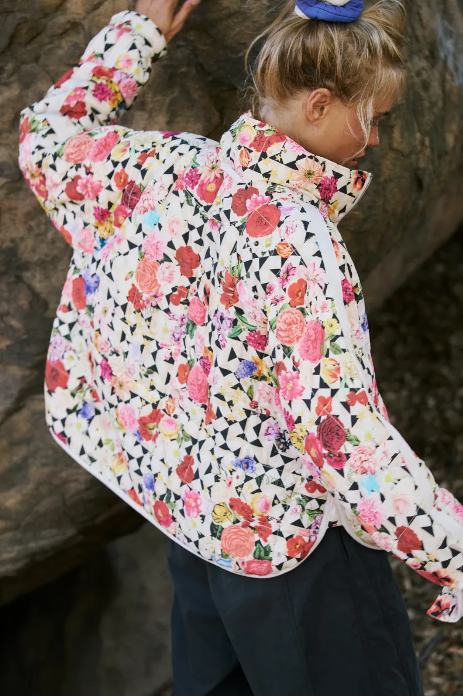 FREE PEOPLE Pippa Printed Packable Puffer Jacket - Trippy Floral