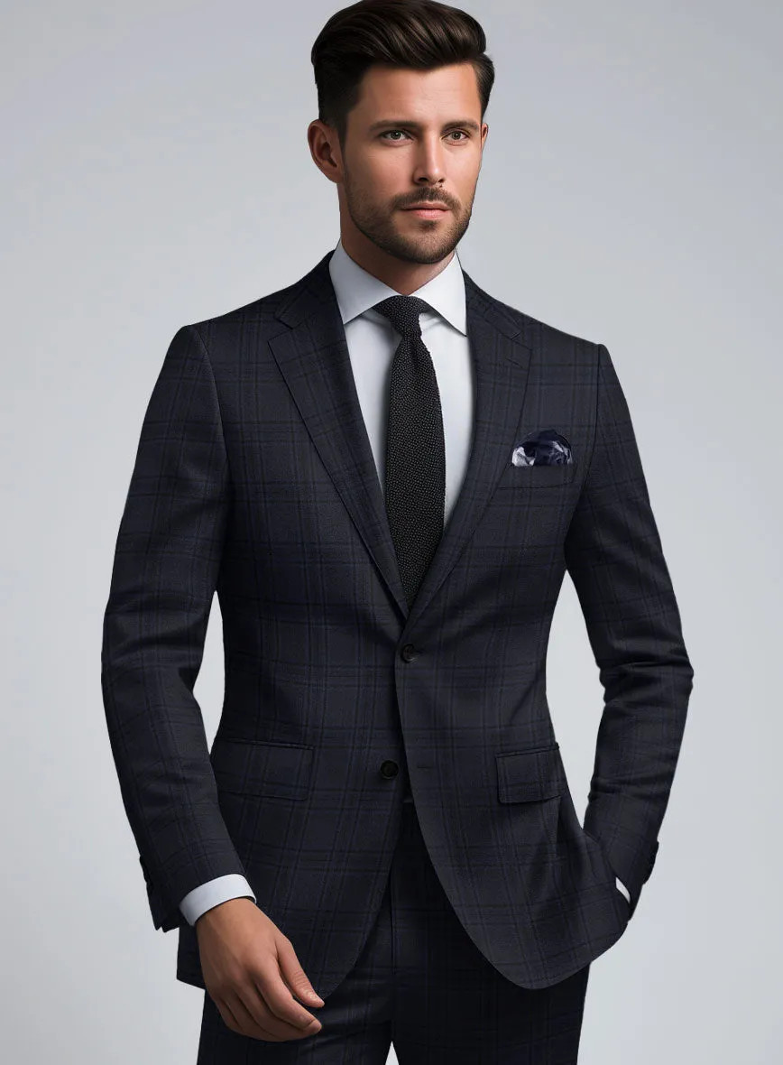 Hardy Minnis Adali Blue Check Wool Jacket