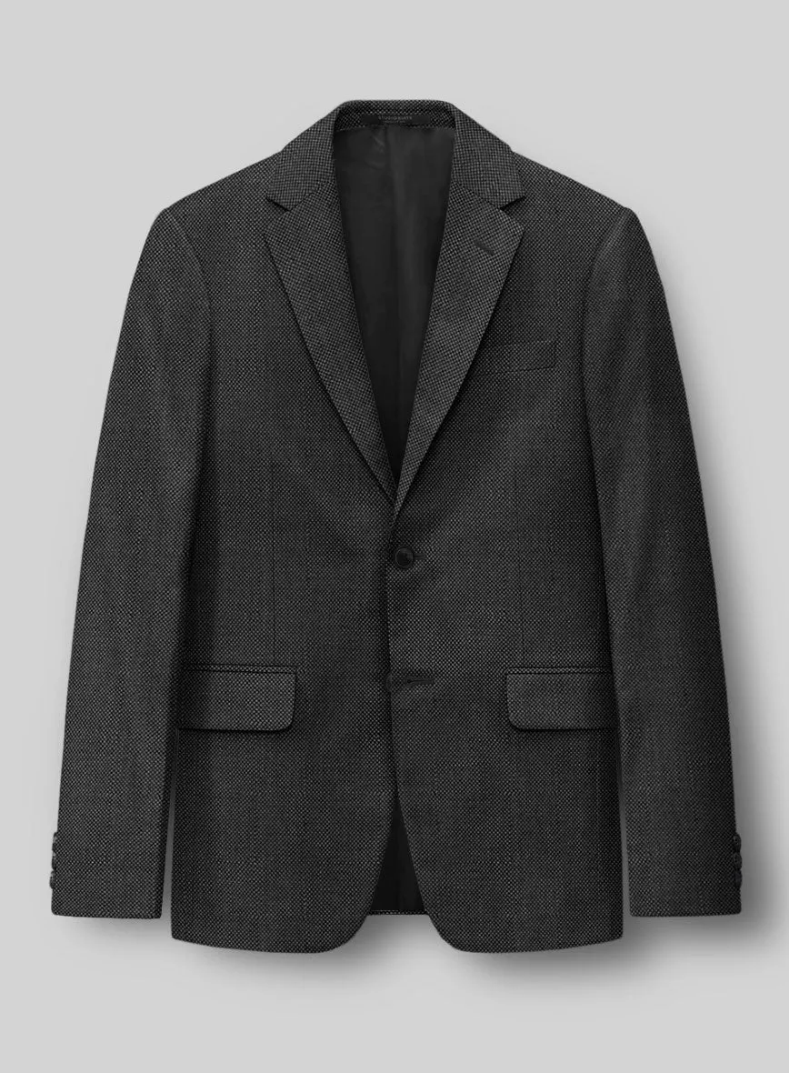 Hardy Minnis Charcoal Birdseye Wool Jacket
