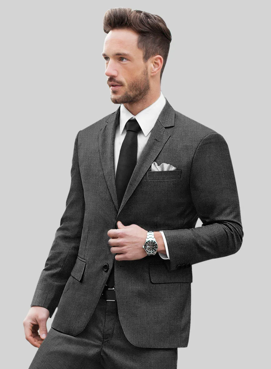 Hardy Minnis Charcoal Birdseye Wool Jacket