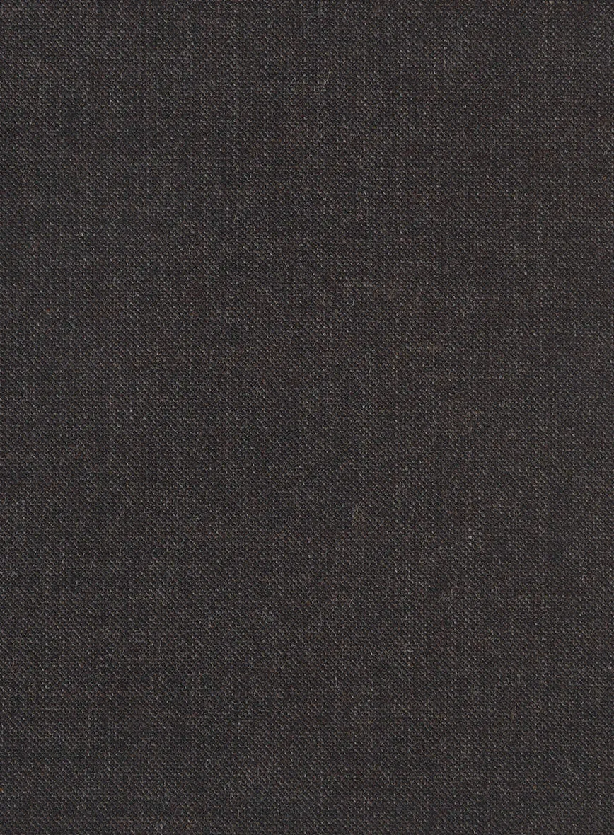 Hardy Minnis Dark Brown Sharkskin Wool Jacket