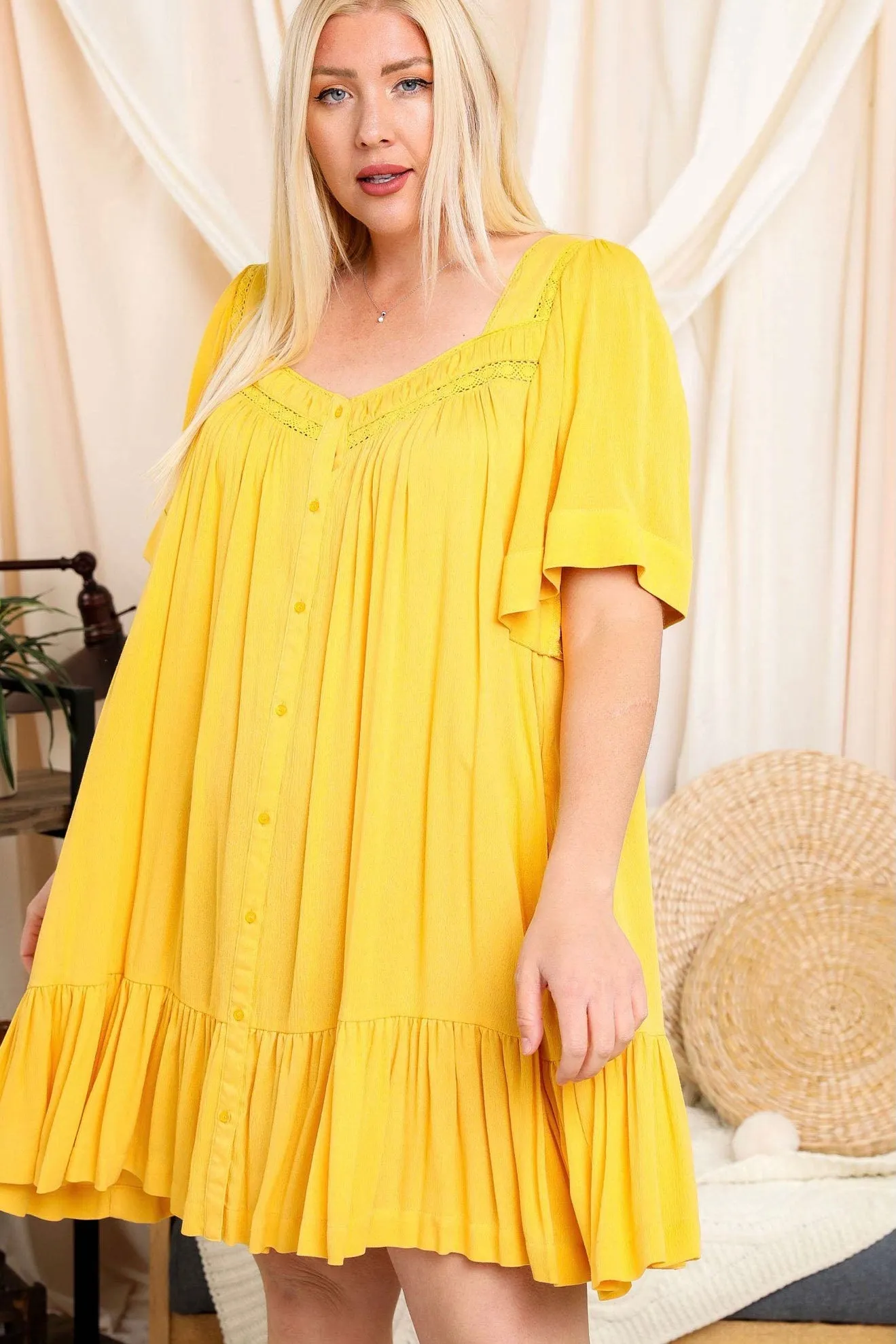 Hello Sunshine Baby Doll Dress