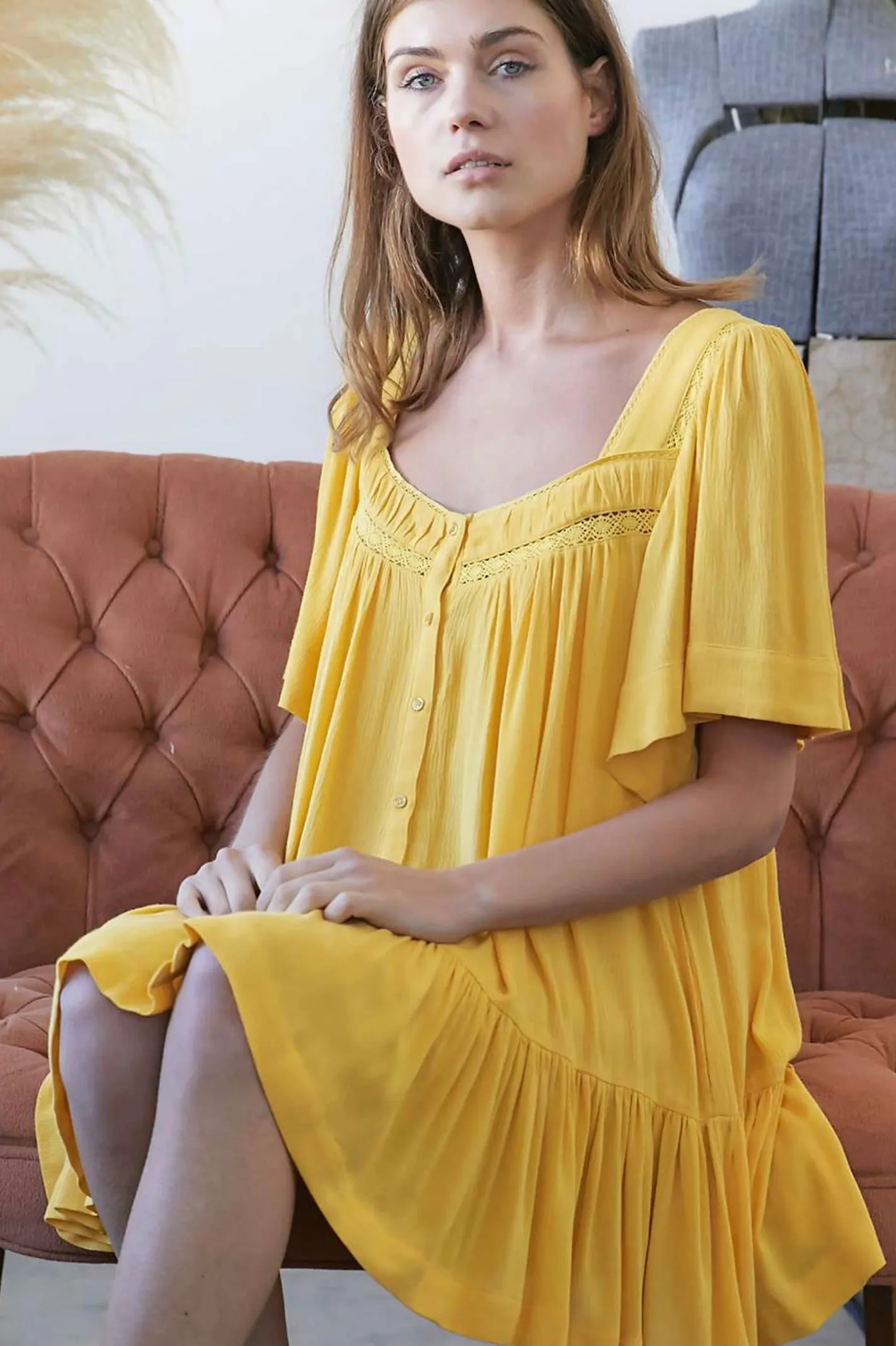 Hello Sunshine Baby Doll Dress