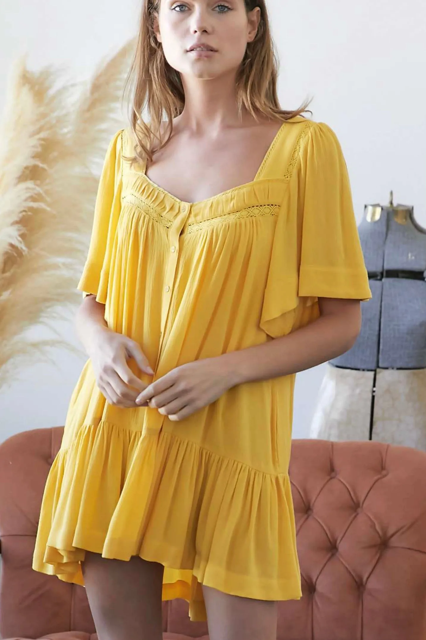 Hello Sunshine Baby Doll Dress