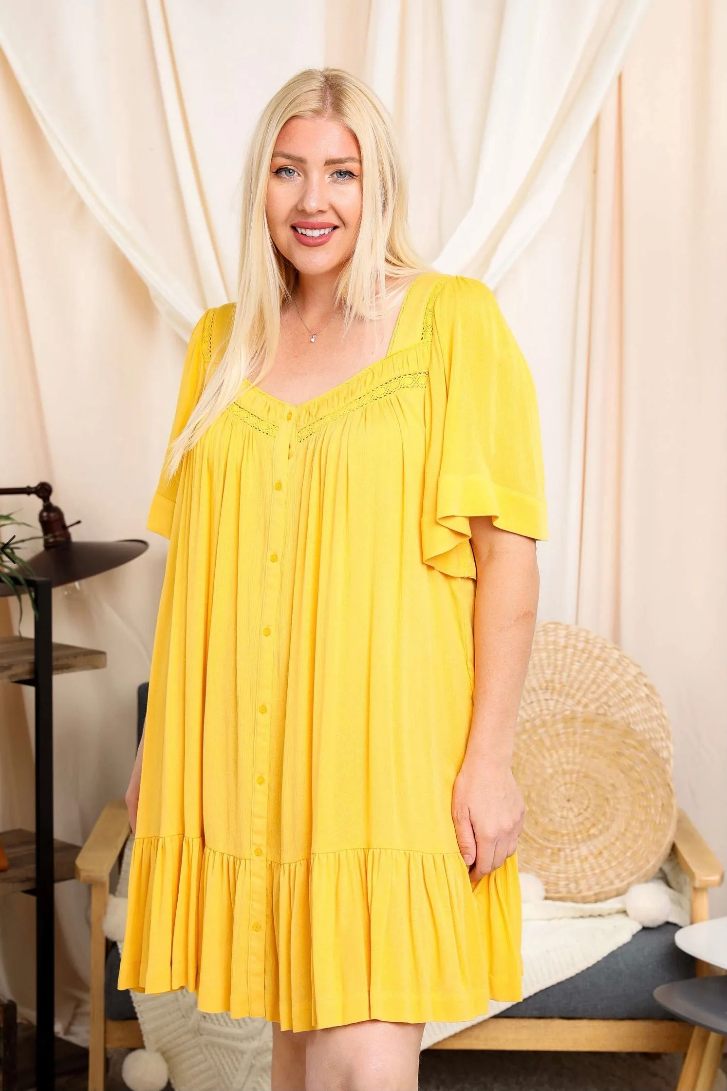 Hello Sunshine Baby Doll Dress