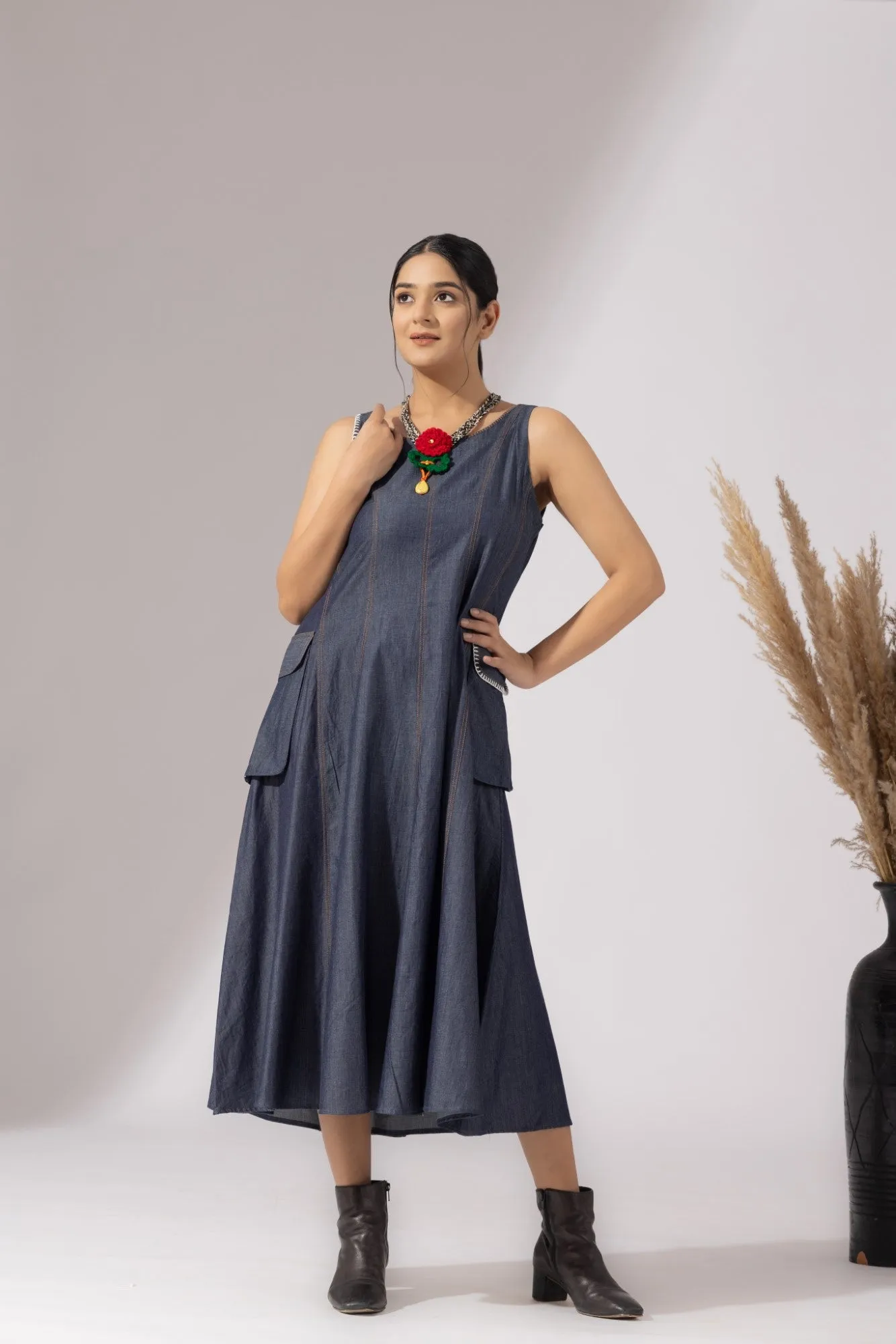 Indigo Grace Dress