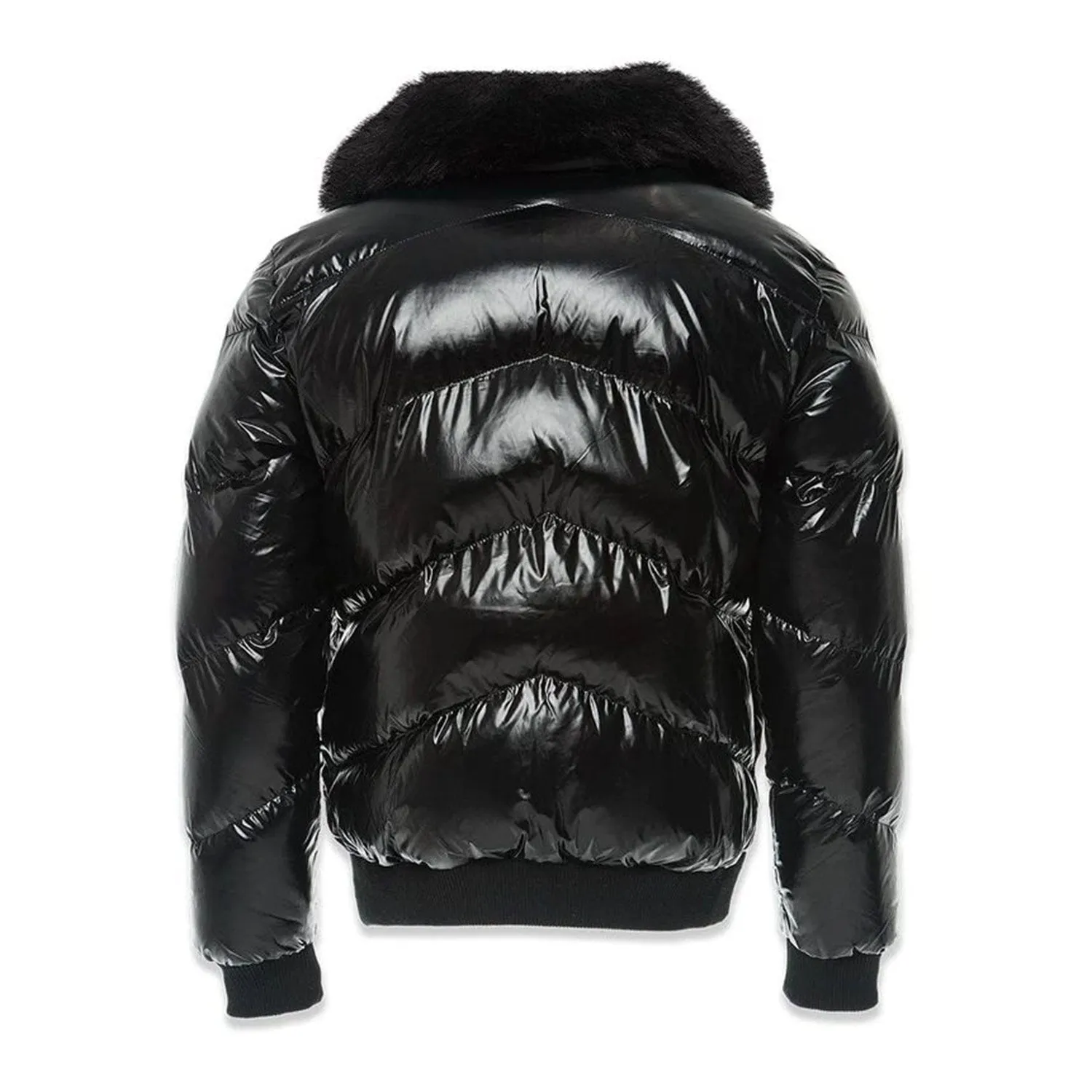 Jordan Craig Shiny Men's Puffer Jacket Black