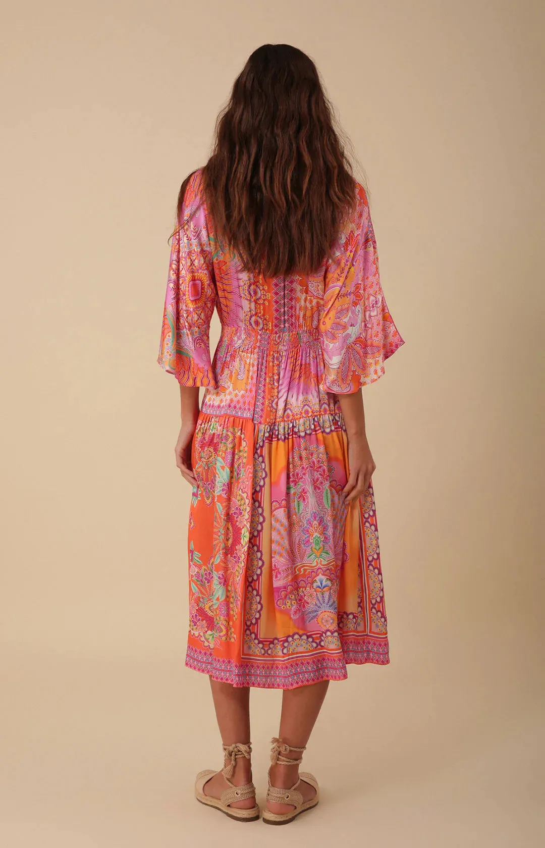 Kaylee Midi Dress Orange - Hale Bob