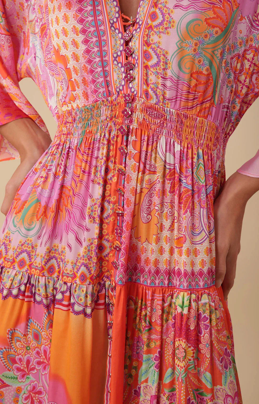Kaylee Midi Dress Orange - Hale Bob