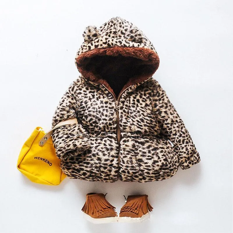 Leopard Puffer Jacket for Toddler Girl