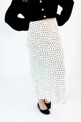 Match Point Floral Midi Skirt