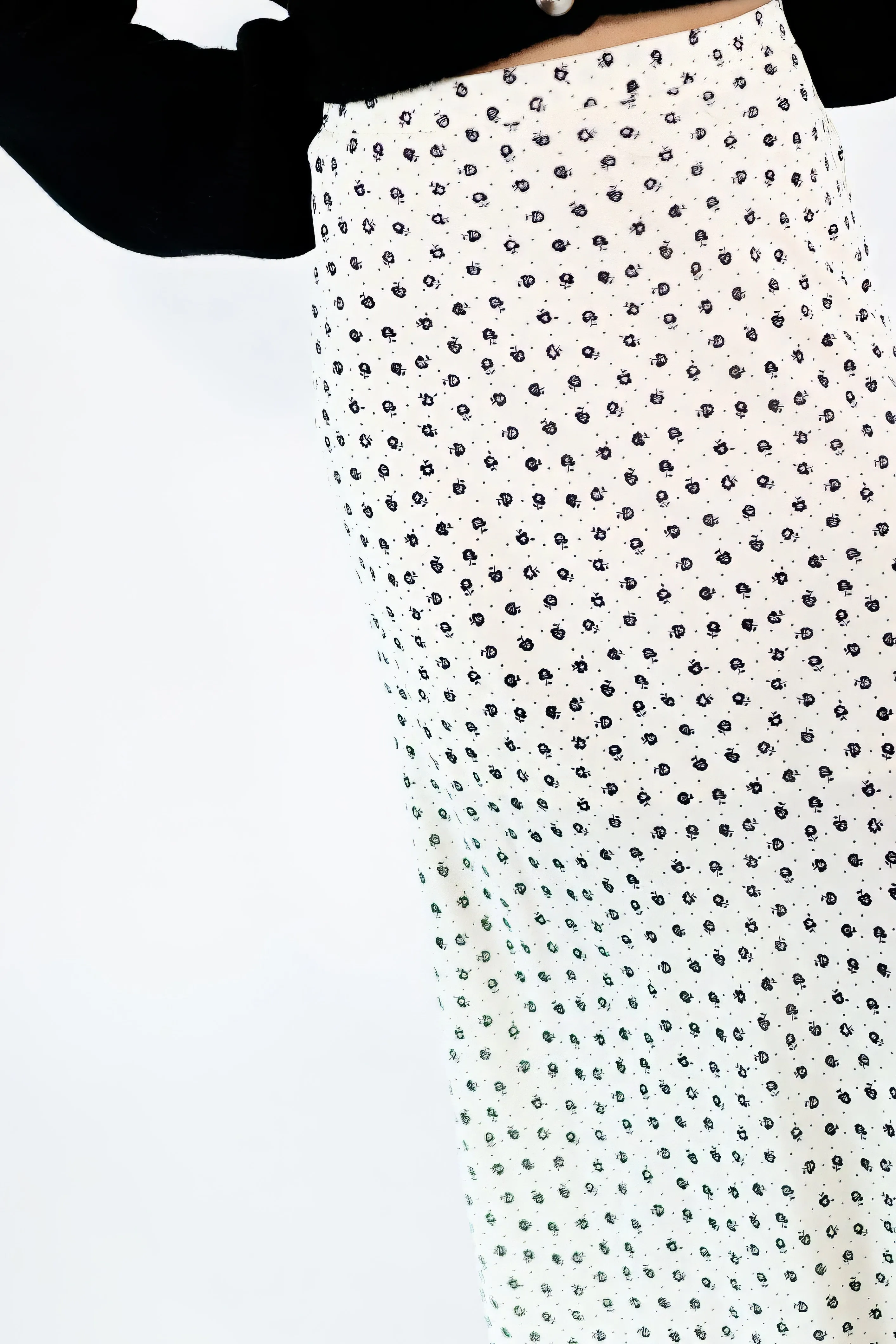 Match Point Floral Midi Skirt