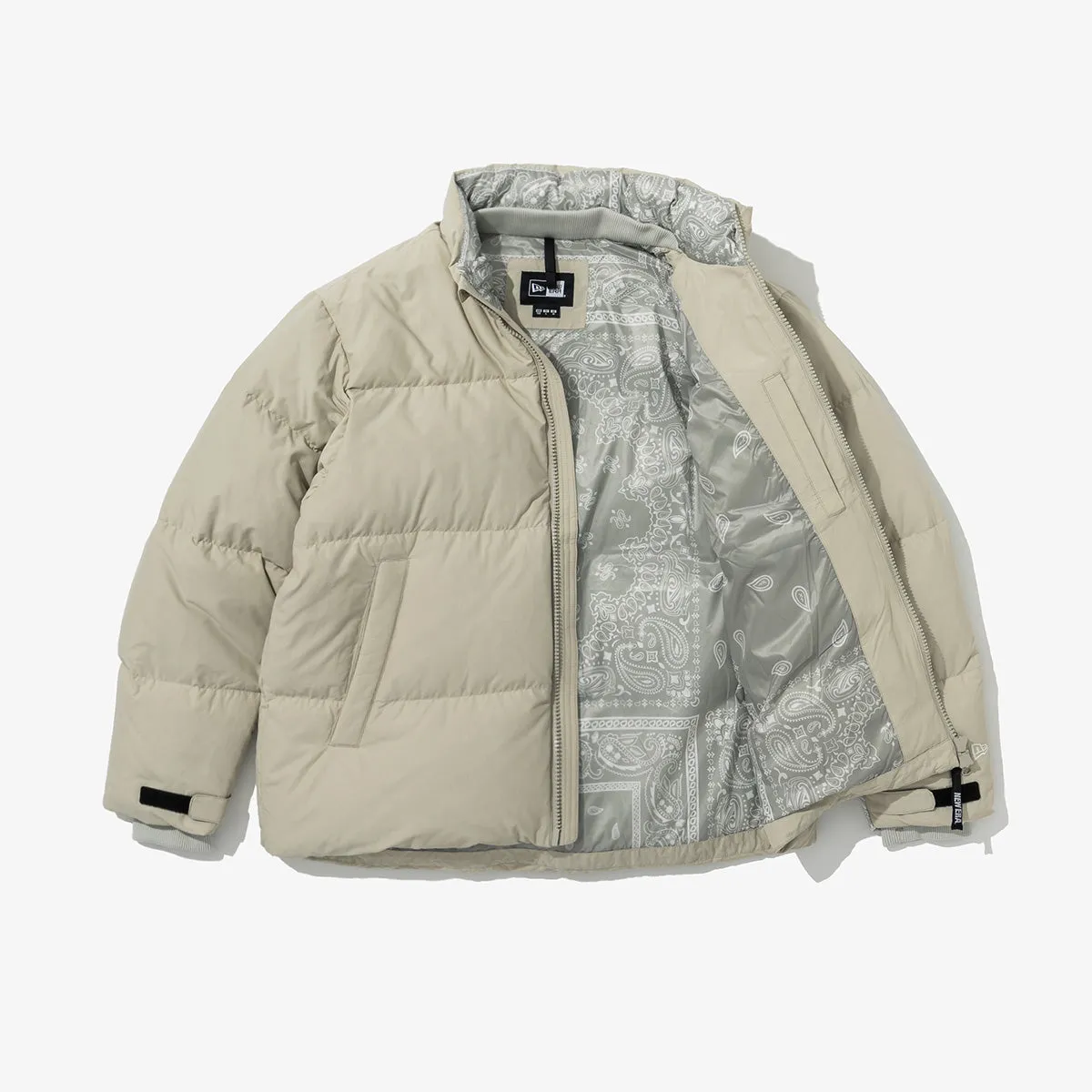 NEW ERA PUFFER GOOSE BEIGE DOWN JACKET