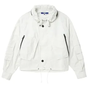 Nylon Track Jacket White