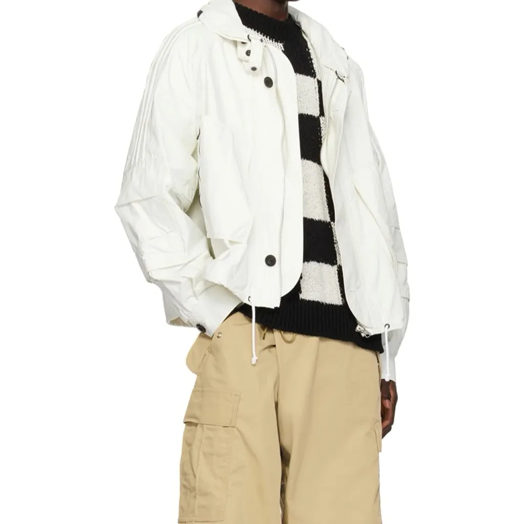 Nylon Track Jacket White