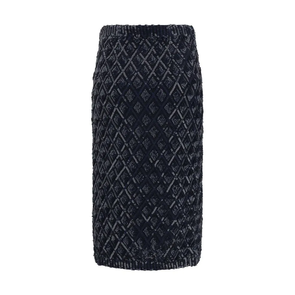 P.A.R.O.S.H. Sequined midi Skirt