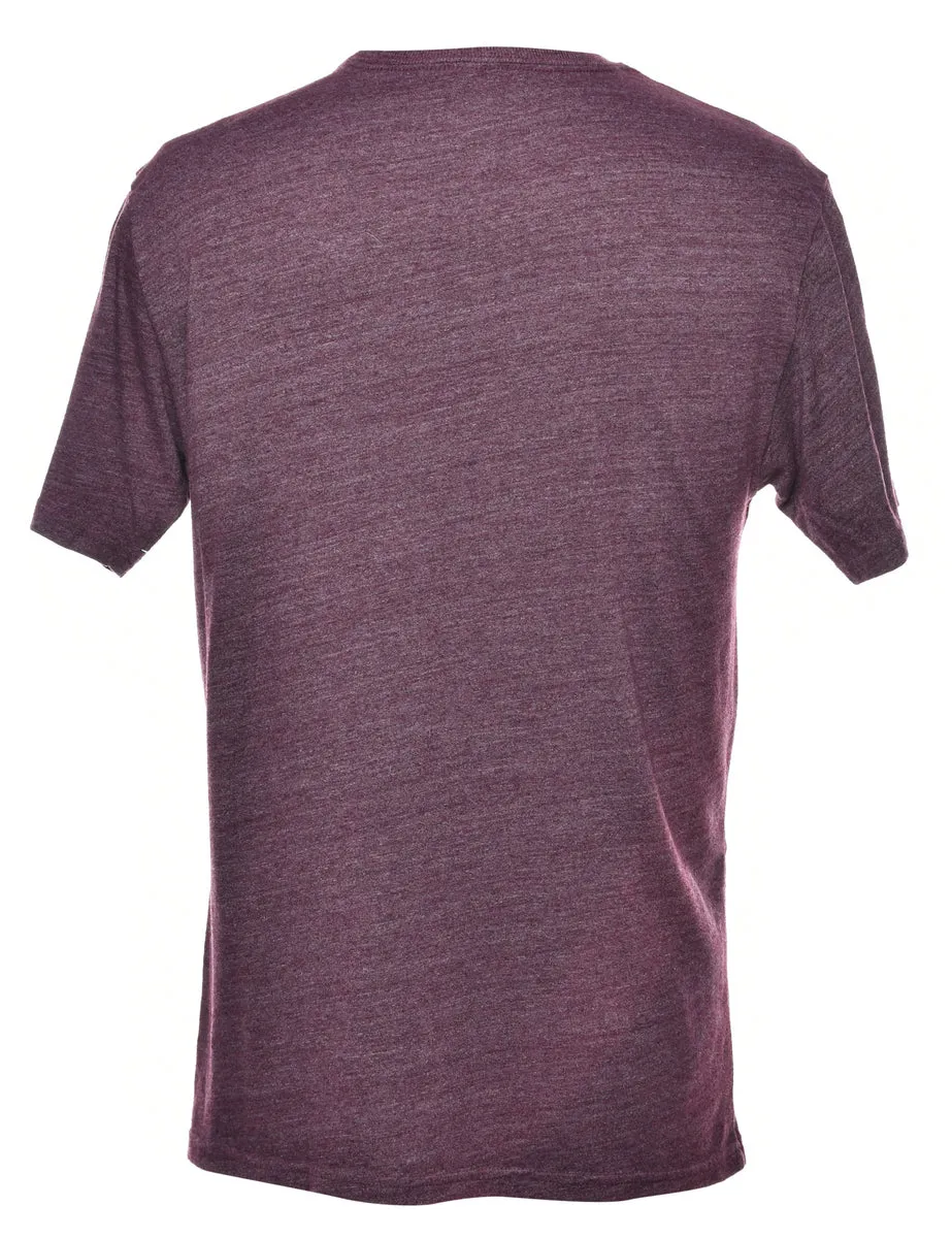 Plum Printed T-shirt - M