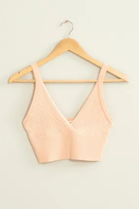 ribbed knit crop tank