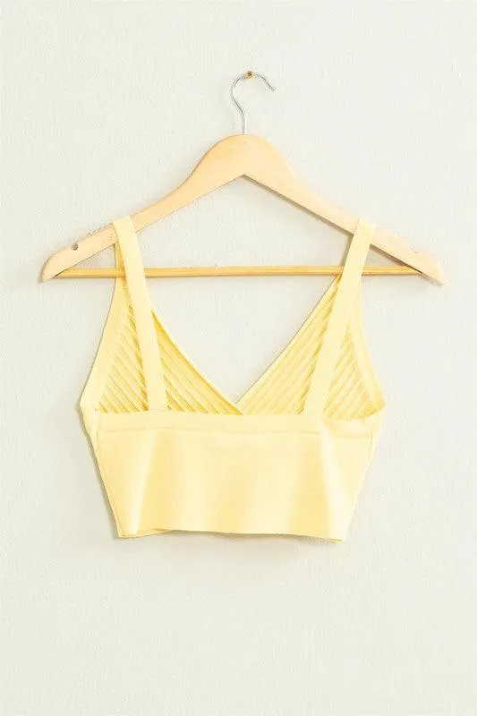 ribbed knit crop tank