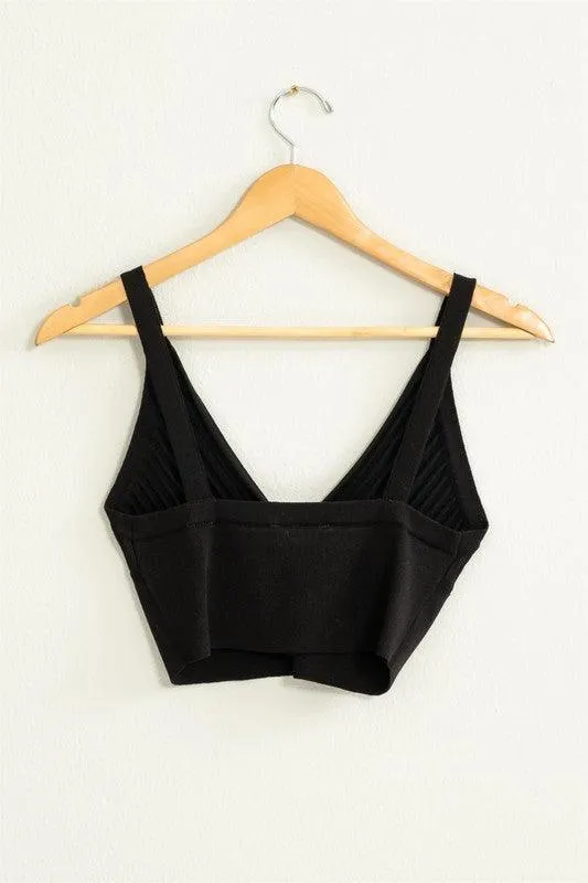 ribbed knit crop tank