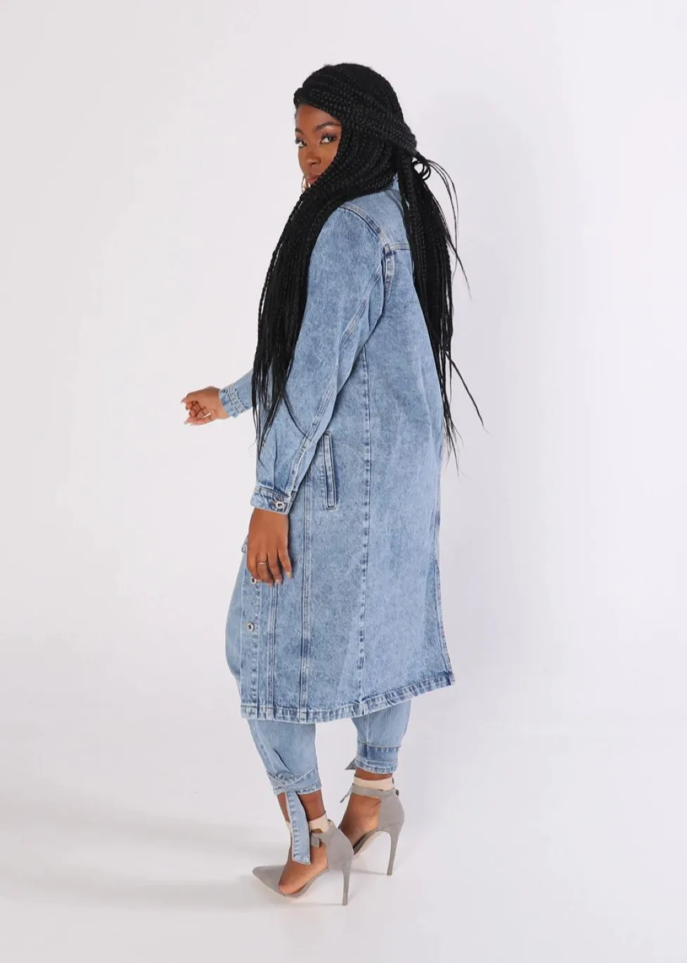 RIRI Long Denim Jacket