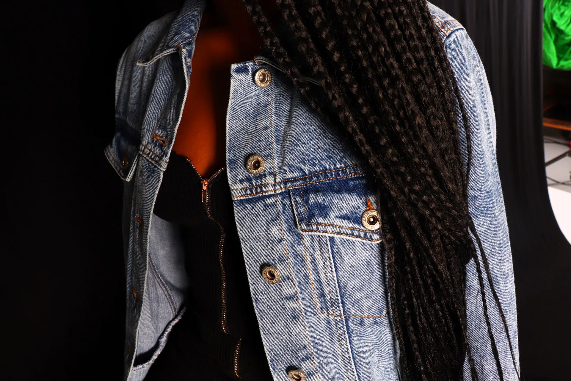 RIRI Long Denim Jacket