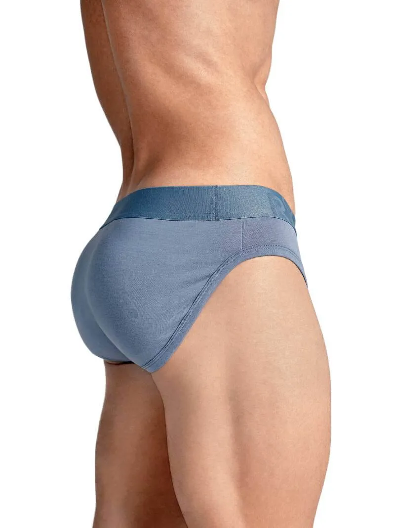 RounderBum Enhancing & Reshaping Brief with Padded Bum and Pouch, Light Blue