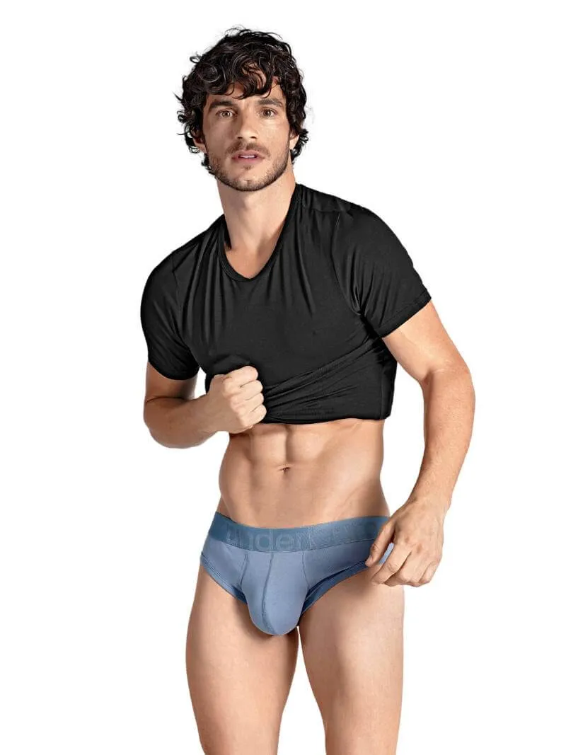 RounderBum Enhancing & Reshaping Brief with Padded Bum and Pouch, Light Blue